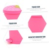 NUOBESTY Rubbish Bedroom Lid Decorative Shaped Pink Coffee Kitchen Adorable