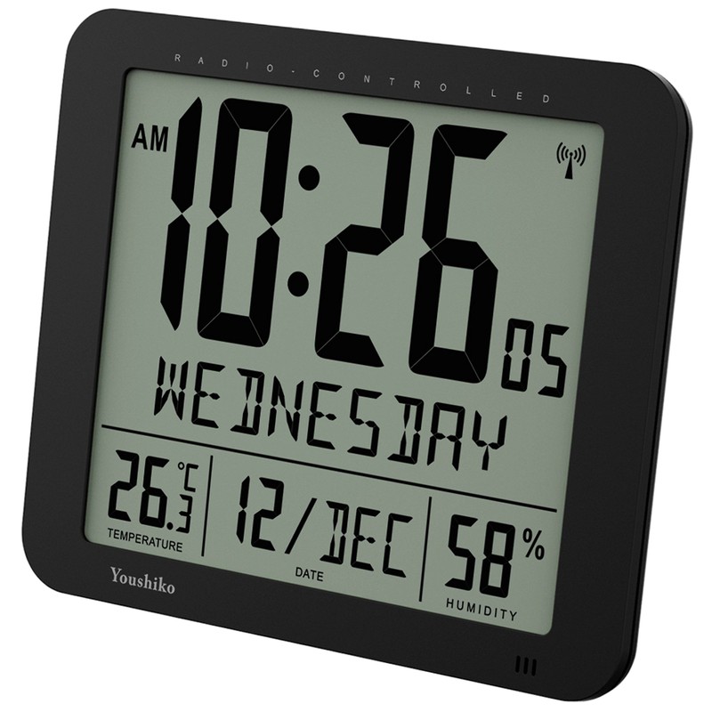 Youshiko Jumbo Large Radio Controlled Wall Clock (UK & Ireland