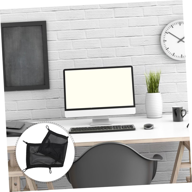 KONTONTY Desk Cable Management Cord Organizer Mesh Storage Holder Wire