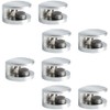 SAYAYO Glass Shelf Brackets, Glass Clamp Glass Railing for 5-8