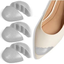 SQHT Shoe Filler for Too Loose Shoes, Soft Memory Foam Toe Cushion Inserts to Make Big Shoes Fit Tighter, Men & Women Shoe Size Reducer for Sneakers High Heels Boots (Gray, S: half to one size bigger)