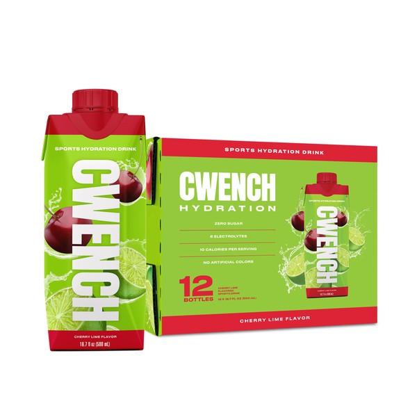 CWENCH HYDRATION CWENCH HYDRATION Ready to Drink Cherry Lime 12x16.9oz