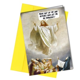 RUDE CHRISTMAS CARD FUNNY Jesus let me be Fabulous Friend Cheeky Greeting 1182