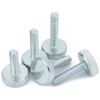 CONPHERON Galvanised Carbon Steel Thumb Screws Flat Knurled Head Screws