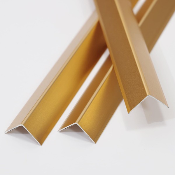 Coengwui Aluminum Corner Guards, Peel and Stick L-Shaped Molding Trim