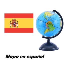 EXERZ 20 cm Globe Education Rotatable - Educational/Geographical/Modern Desk Decoration - for School, Home and Office - Diameter 20 cm