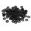 sourcingmap M3 x 7mm x 0.5mm Black Zinc Plated Flat