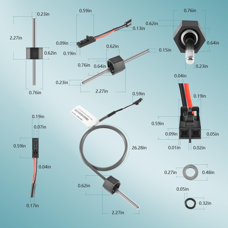 2 Pack M7 Temp/Hi Limit Sensor Fit for Balboa Spa