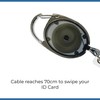 | Retractable Badge Reel with Carabiner Clip for ID Card