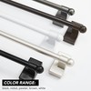 Deconovo Magnetic Curtain Rods 4‑Pack, Adjustable No‑Drill Stainless Steel 9-16