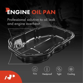 A-Premium cárter de aceite del motor con tapón de drenaje compatible con Chrysler Sebring 2001-2005, Dodge Stratus 2001-2005, Mitsubishi Eclipse 2001-2005, Galant 1999-2003, V6 3.0L