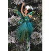 Gisela Graham : Large Peacock Fairy Decoration (set of 2)