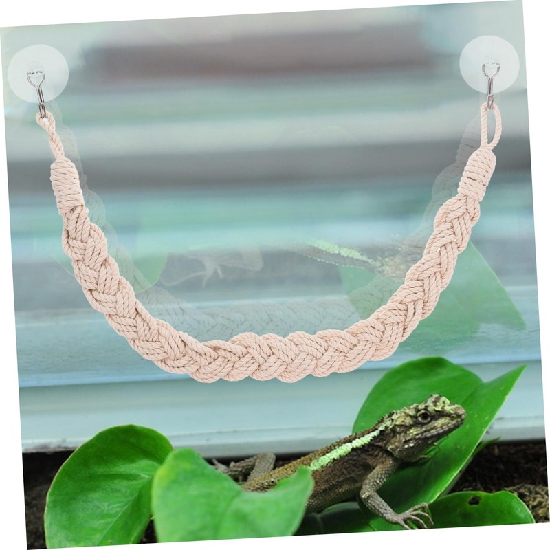 Sosoport Crab Climbing Toys Reptile Rope Ladder and Habitat Decor