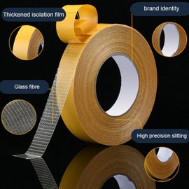 YBhuoo Double Sided Tape Hemming Tape, 1inch x 39FT (12m) Curtain Tape, Curtain Hemming Tape, Clear Strong Self-Adhesive Hemming Tape for Curtains, Pants, Clothes