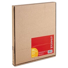 Universal 20831 Economical Insertable Index, Clear Tabs, 5-Tab, Letter, Buff (Box of 24 Sets)