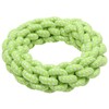 ROOKCRAN 067917 Dog Rope, Toy, Loop, Knotty, Big Ring, Green,