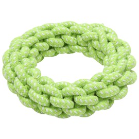 ROOKCRAN 067917 Dog Rope, Toy, Loop, Knotty, Big Ring, Green, Chewing Puppies, Outside, Durable, Tear Resistant, Small Dogs, Large Dogs, Stylish, Cute