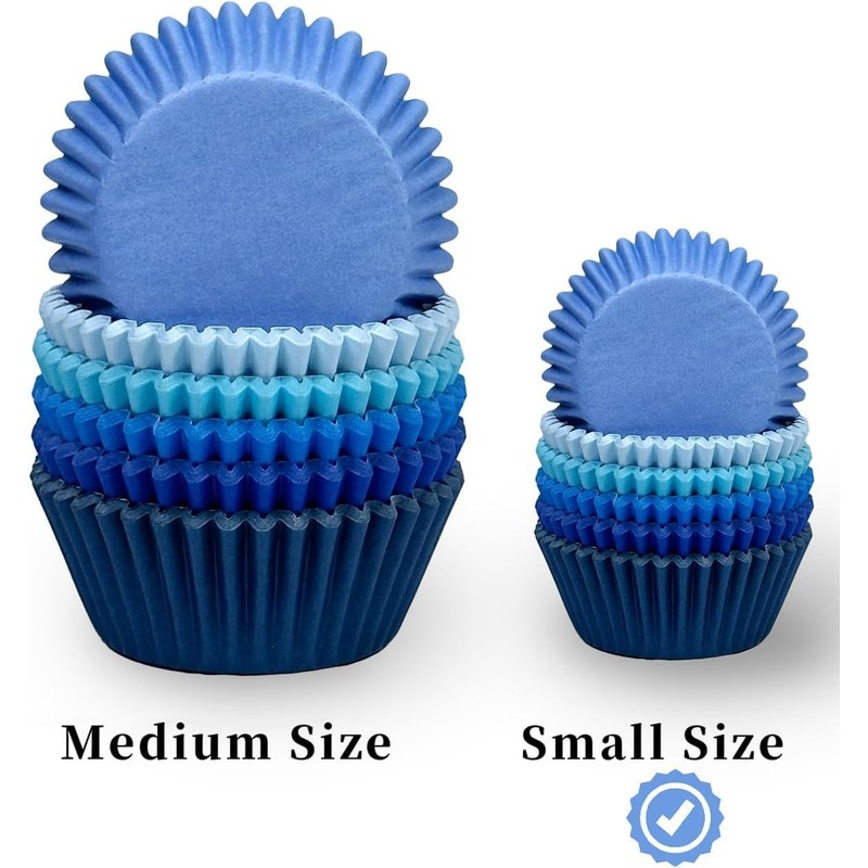 Gcardist Mini Muffin Cases Cupcake Cups Food Grade 6 Solid