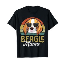 Retro Beagle Mama Shirt Women, Mothers Day Dog Mom T-Shirt