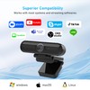 VIZOLINK 2K Webcam, FHD Computer Streaming Camera with 2K/30fps, 1080P/60fps,