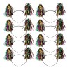 12 Diademas Papel Metalico Batucada Colitas Fiesta Articulos