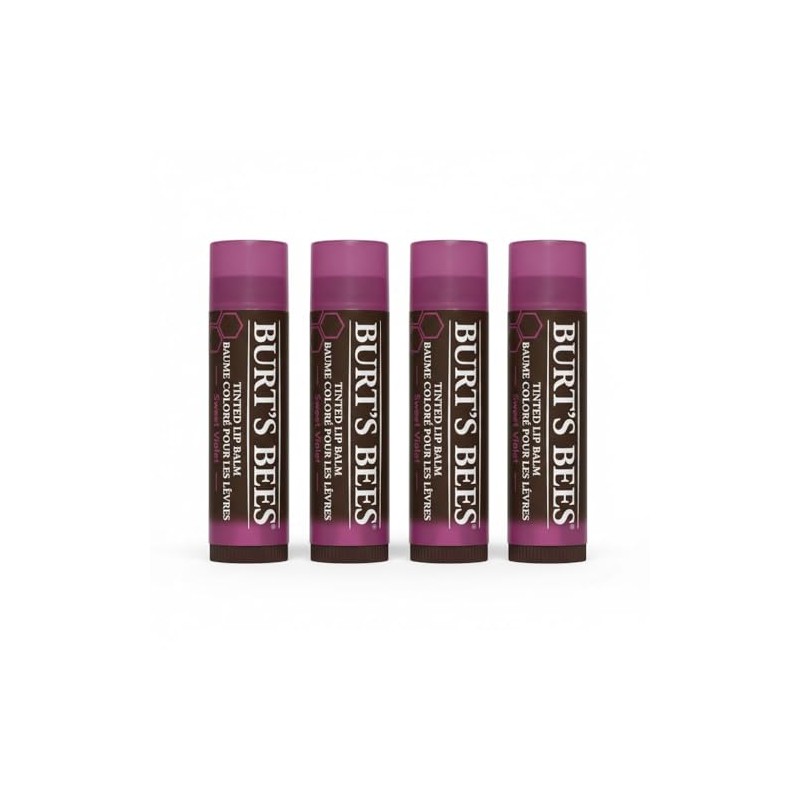 Burt's Bees Bálsamo Labial Tintado Violeta Dulce con Manteca de