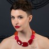 ZAVANA Colourful Statement Necklace for Women, Handmade Boho Chic Chunky