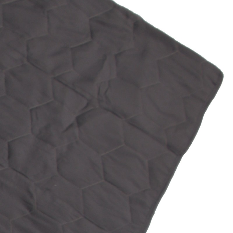 Waterproof Mattress Protector Dark Grey Anti Slip Honeycomb Large Size