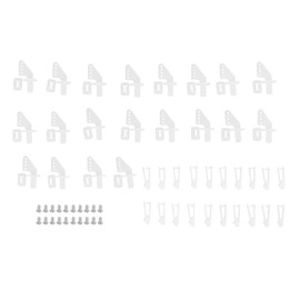 Agatige Control Horns, 20PCS Micro Control Horns with Pin Clevis Set Airplane 4 Hole Control Horns Clevis Kit RC Airplane Remote Control Parts for RC Airplane Foam Electric Park Flyers