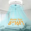 Franjulia 20" Ceiling Fans with Lights and Remote,Dimmable,6-Speed,Bright