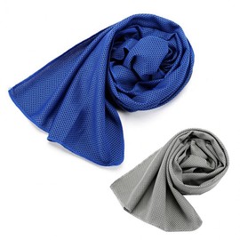 Sports Quick-Dry Cooling Towel and Ice Muffler Sports Towel Blue 6ea