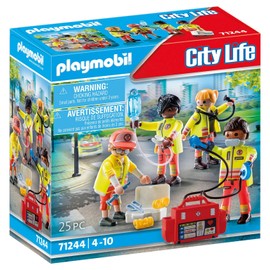 PLAYMOBIL City Life 71244 Equipo de Rescate, Juguete para niños a Partir de 4 años