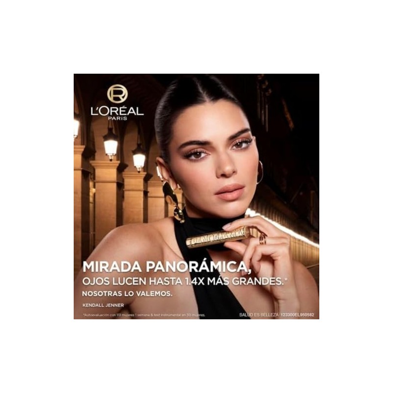 LOréal Paris, Mascara De Pestañas Voluminizadora Panorama Waterproof, Ojos Visiblemente