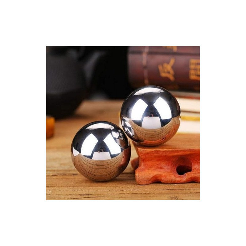#3 Stainless Steel Chinese Healthy Exercise Massage Metal Balls