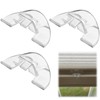 3 Pack Cordless Honeycomb Shade Lift Handles for Graber Bali