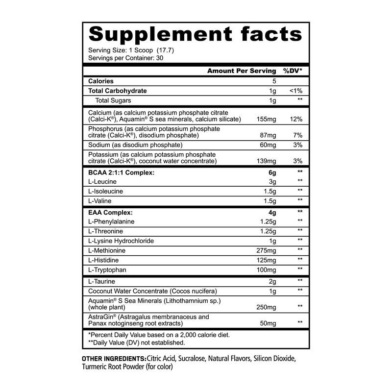 Panda Supps AMINOS - BCAA + EAA & Electrolytes:_Strawberry Watermelon