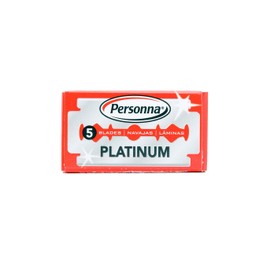Personna Platinum Red Chrome Double Edge Stainless Steel 100 Blades 20BX