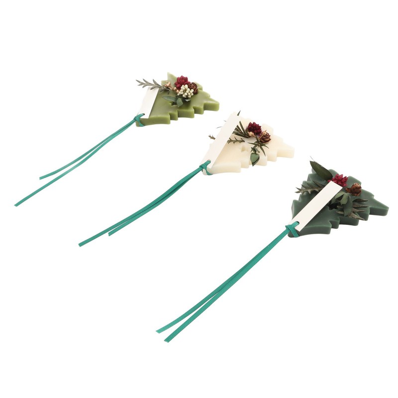 3pcs Aromatherapy Tablets Different Fragrances Tree Shaped Dry Flowers Scented