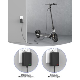 25.2V Charger Compatible with Segway Ninebot eKickScooter C2 C2 Pro E2 E2 Plus ZING C8 C10 C20, Replacement for Gyroor H30 Electric Scooter Charger, 5.5x2.1mm Power Adapter