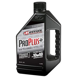 Maxima Racing Oils 30-029128-3PK Pro Plus+ 10w40 Synthetic Motorcycle Engine Oil 1G Bottle, 3-Pack