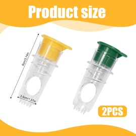 XPEX Pack of 2 Manual Lemon Squeezer Pourer for Lemons, Oranges etc. Easier than any Lemon Squeezer Lemon Squeezer with Lid Lemon Squeezer Screw
