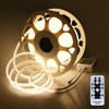 Aclorol 65.6FT COB LED Strip Lights Warm White AC 100V-120V