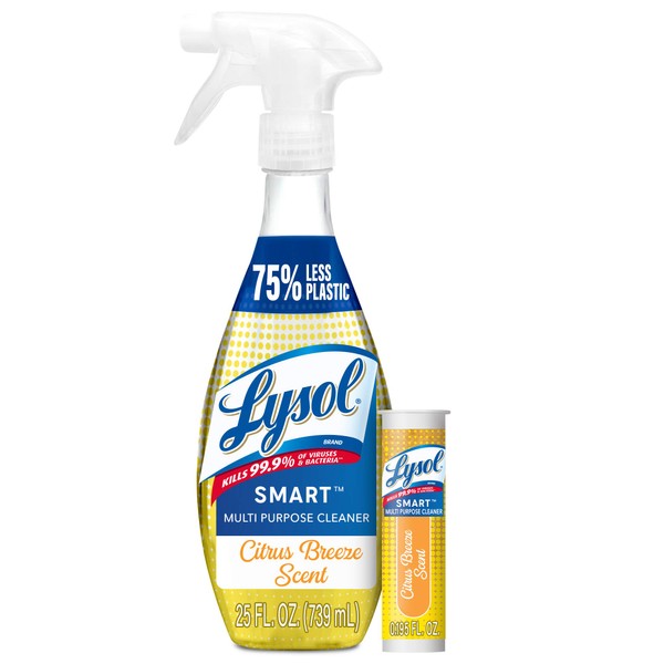 Lysol SMART Multi-Purpose Cleaner, Citrus Breeze Starter Kit, 0.195 Fl