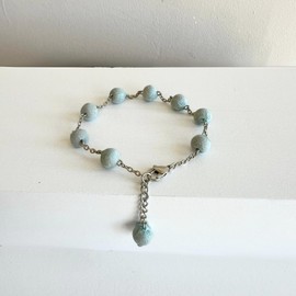 Humble Hilo Sari Jewelry Women's Textile Bead Bracelet, One Size, Cotton Wood, no gemstone