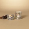 Gerson International Glass Holiday Bird Design Candleholders, Large is 3.9-inch