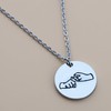 BEKECH ASL Necklace Friendship in Sign Language Charm Pendant Necklace