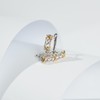 【879】Brilliant Crossed Hypoallergenic Synthetic Moissanite Earrings - Elegant Fashion Statement