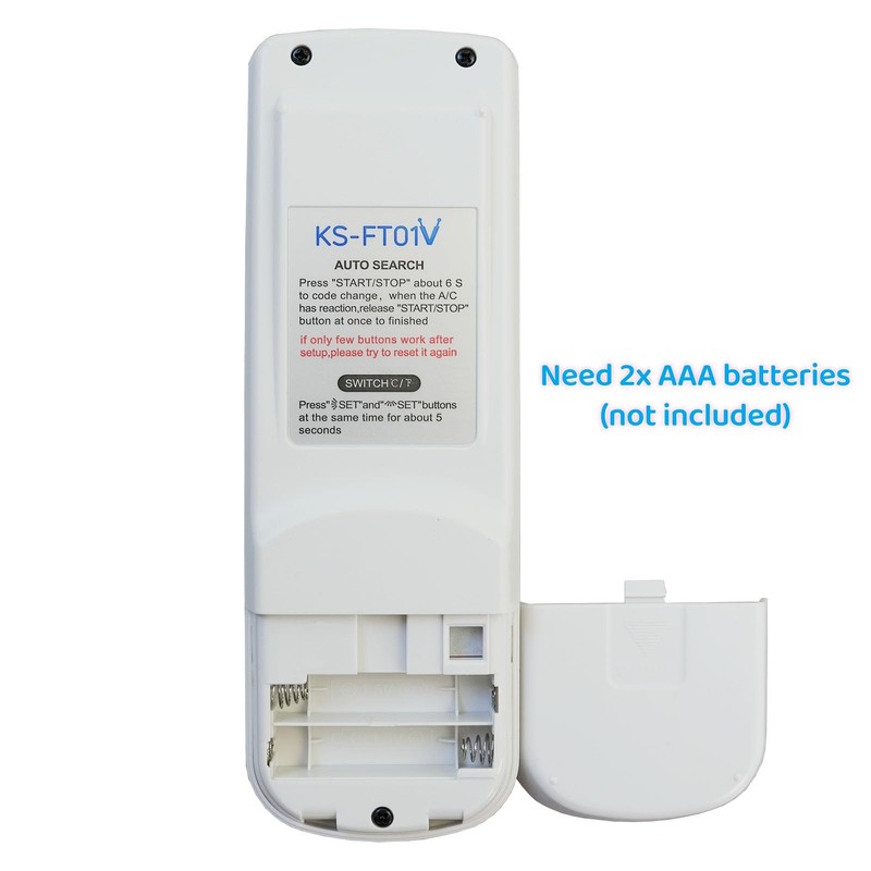 Universal Replacement Remote Control for Fujitsu AC Air Conditioner (Fahrenheit