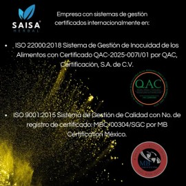 CLA Ácido Linoleico Conjugado 120 Cáps SAISA HERBAL  Control de Grasa, Energía y Metabolismo  Suplemento Natural Sin Sabor                            