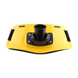 Tbest Fishing Pole Waist Holder,Fishing Gimbal Belt,Fishing Fighting Waist Belt Stand Up Belt Rotary Fishing Rod Holder Back Padded Fishing Rod Belt for Fishing(Yellow)